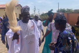 Staff of Positive FM Akure Celebrates Retired Ogo-Ilu FM GM, Segun Akanmu